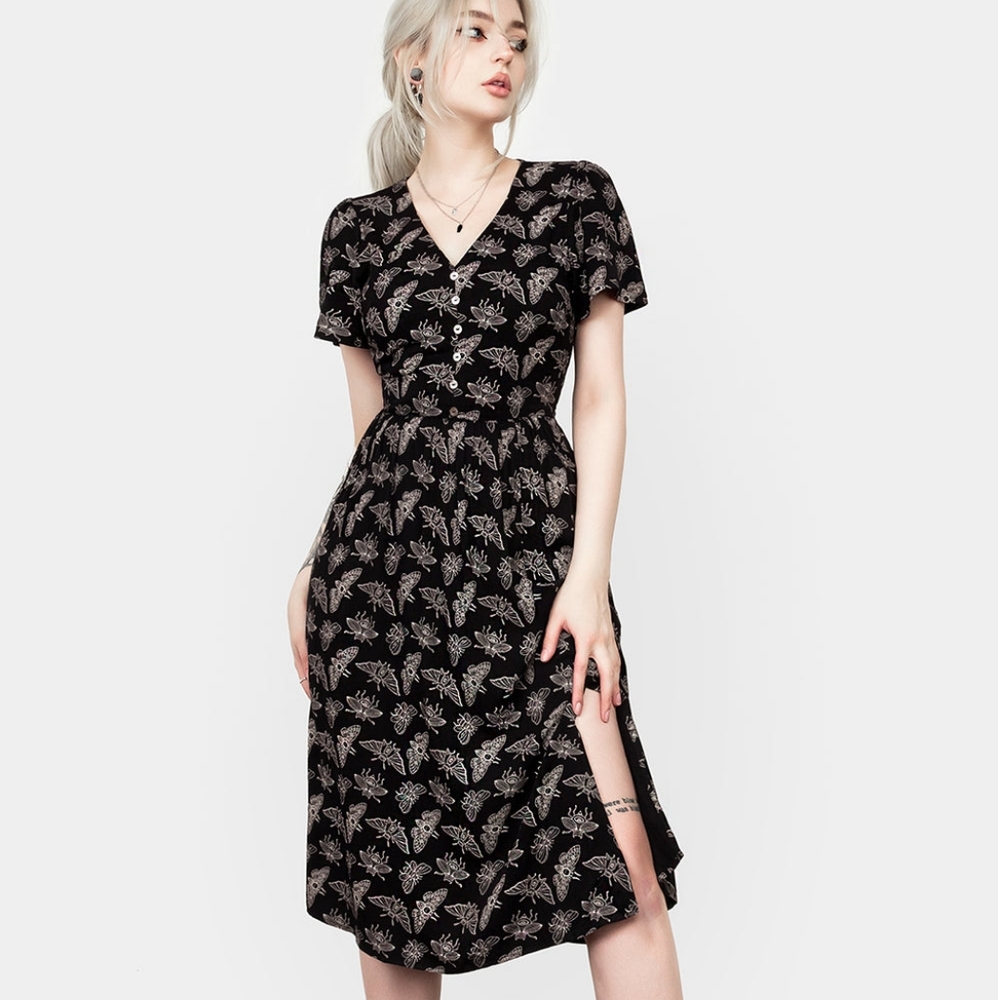 Disturbia Mortmoth Midi Dress